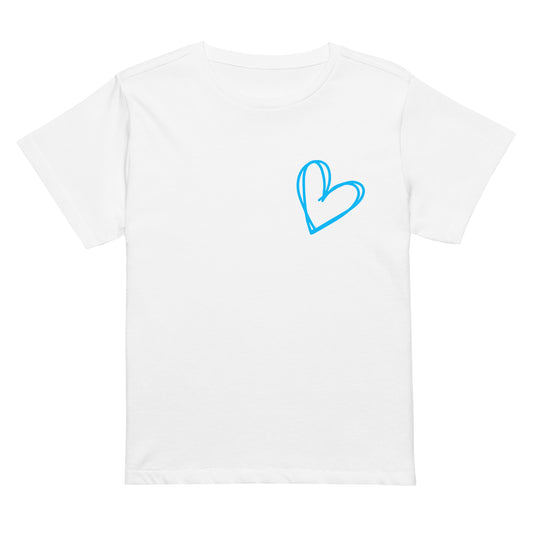 Sweetheart Skies cotton t shirt by VibeWear