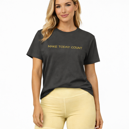 Make Today Count High Waisted Tee | Vibewear - VibeWear