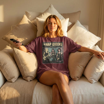 The Nap Queens Vintage Oversized Tee | Vibewear - VibeWear