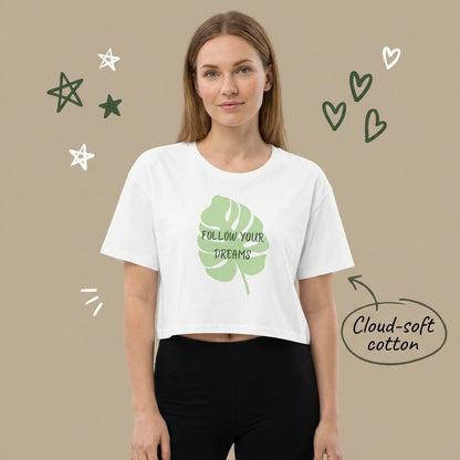 Follow Your Dreams Womens Crop Top | Vibewear