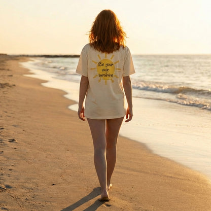 Be Your Own Sunshine Colourwash T Shirt | Vibewear - VibeWear
