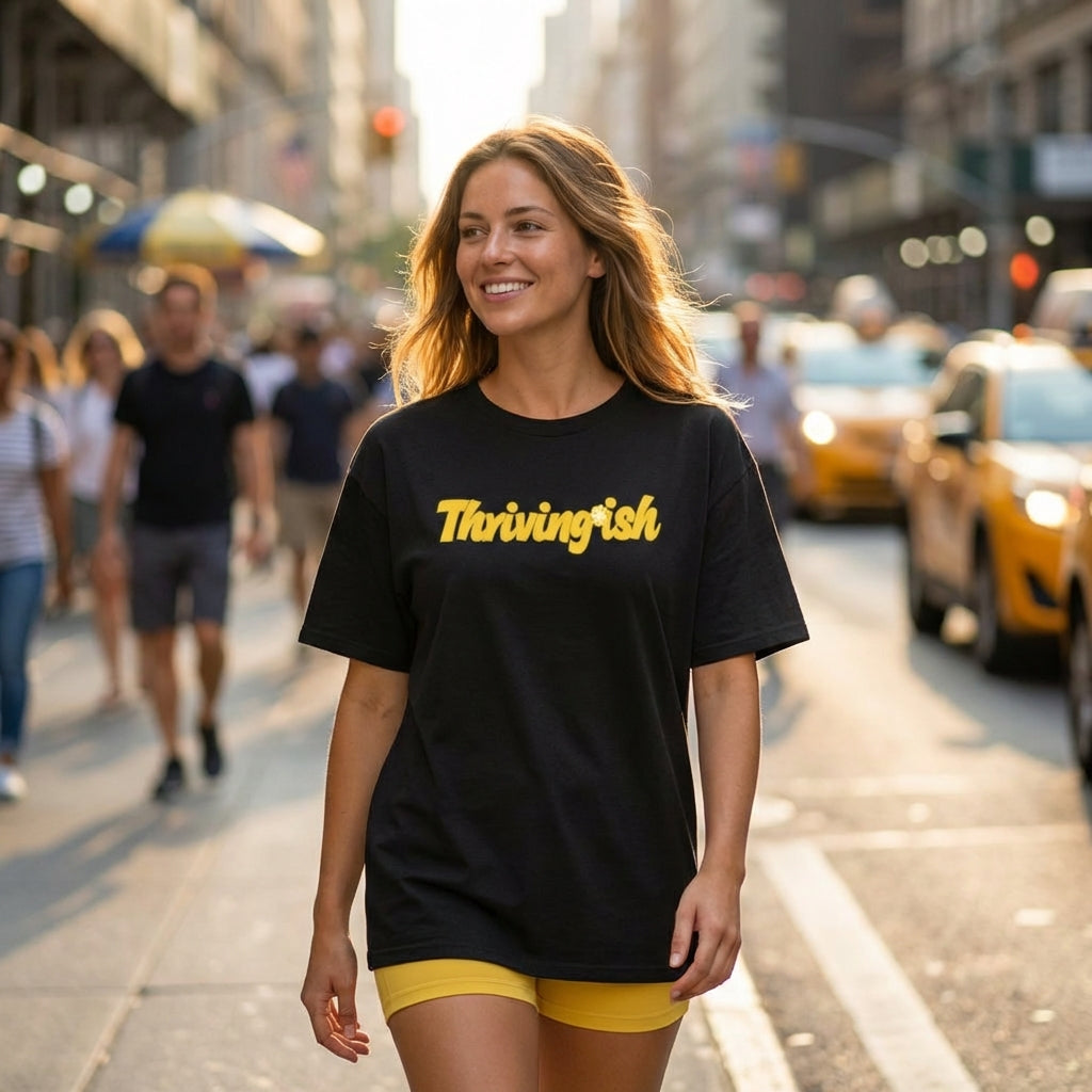 Thriving-ish oversized t-shirt | Vibewear - VibeWear