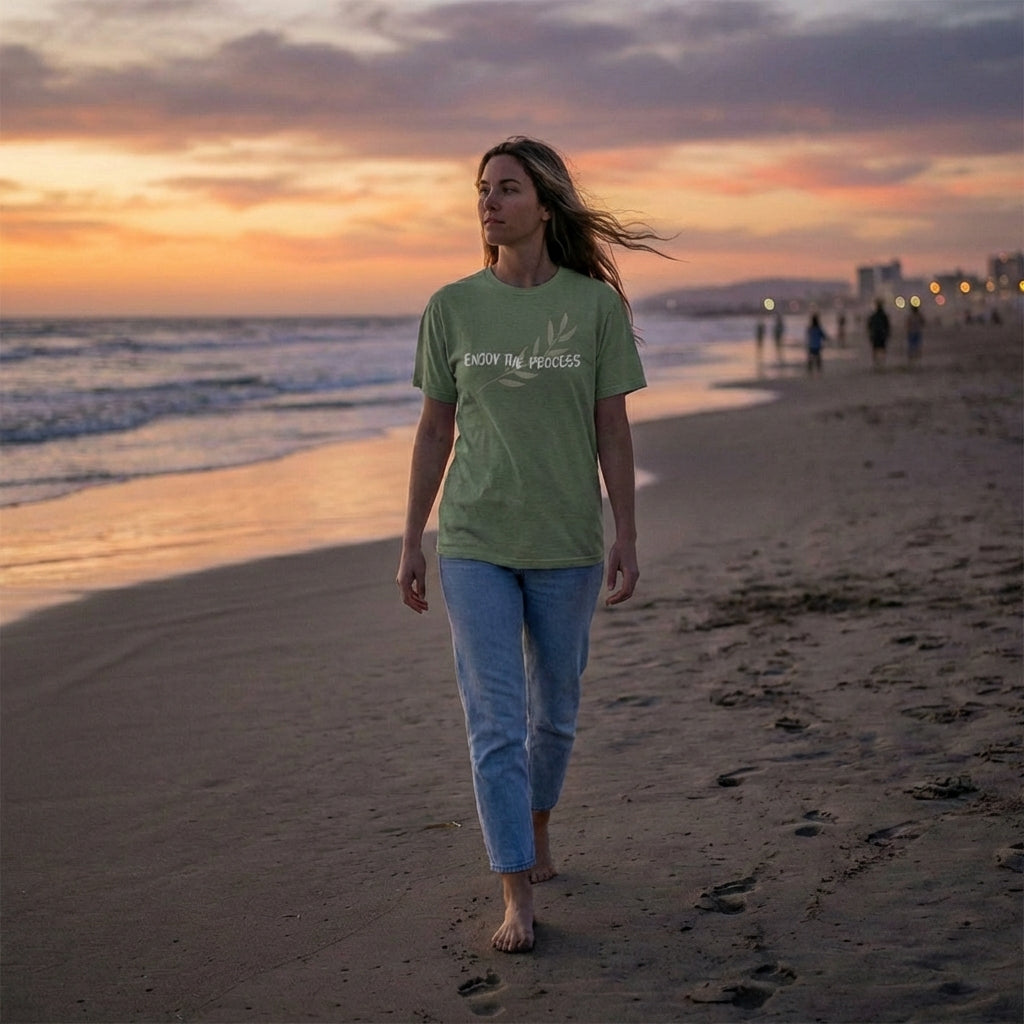 Enjoy The Process Colourwash Tee | Vibewear - VibeWear