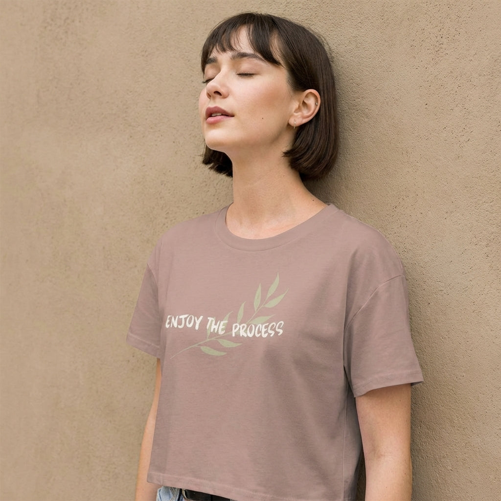 Enjoy The Process Women's Crop Top | Vibewear