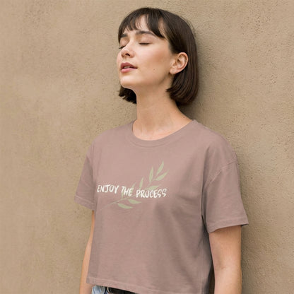 Enjoy The Process Women's Crop Top | Vibewear