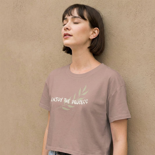 Enjoy The Process Women's Crop Top | Vibewear