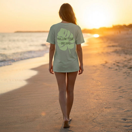 Follow Your Dreams Colourwash T Shirt | Vibewear - VibeWear