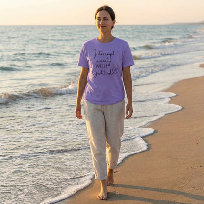 Interrupt Anxiety With Gratitude Colourwash Tee | Vibewear - VibeWear