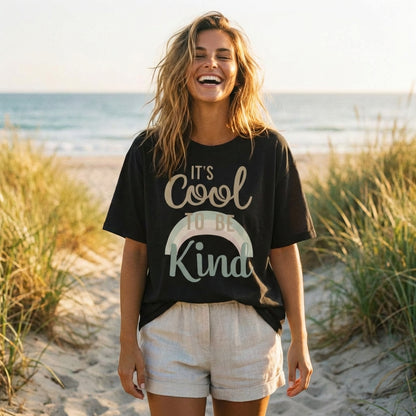 It’s Cool To Be Kind Oversized Cotton Tee | Vibewear - VibeWear