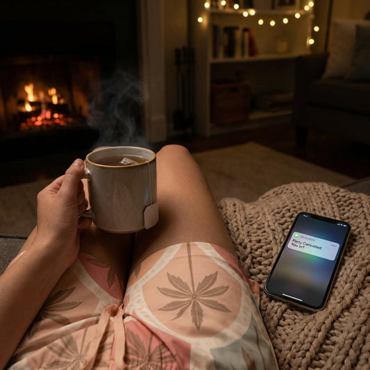 'Sunset Palm Mosaic' Silky Satin Pajama Shorts - VibeWear