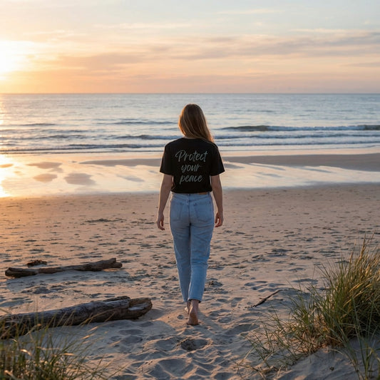 Protect Your Peace Colourwash Tee | Vibewear - VibeWear