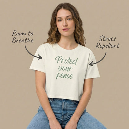 Protect Your Peace Womens Crop Top | Vibewear