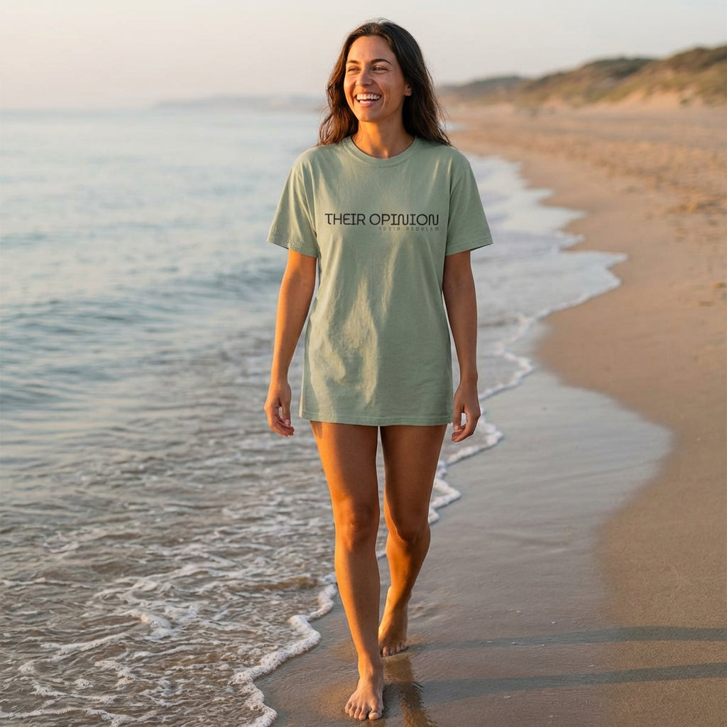 Their Opinion Their Problem Colourwash Tee | Vibewear - VibeWear