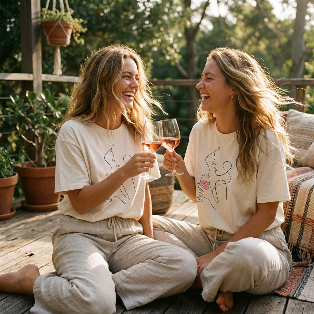 Quiet Sip Oversized Unisex Cotton Tee | Vibewear - VibeWear