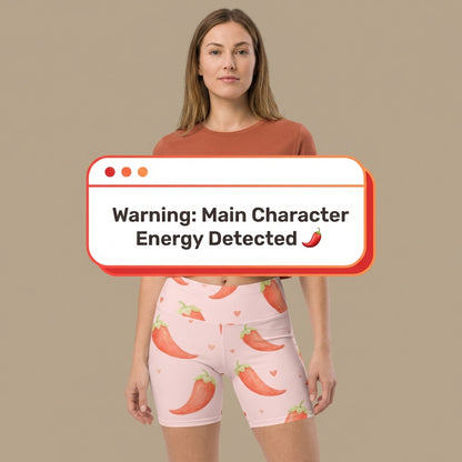 Keep It Spicy Yoga Shorts | Vibewear - VibeWear