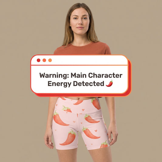 Keep It Spicy Yoga Shorts | Vibewear - VibeWear