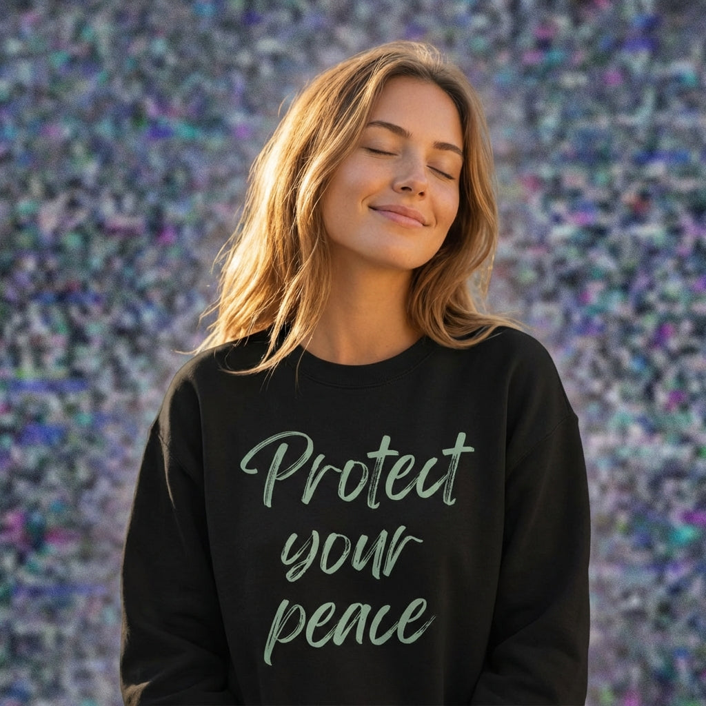 'Protect Your Peace' Classic Sweatshirt - VibeWear