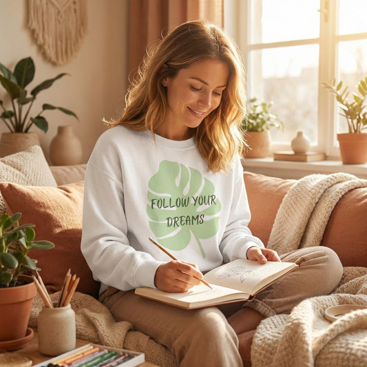 'Follow Your Dreams' Classic Sweatshirt - VibeWear