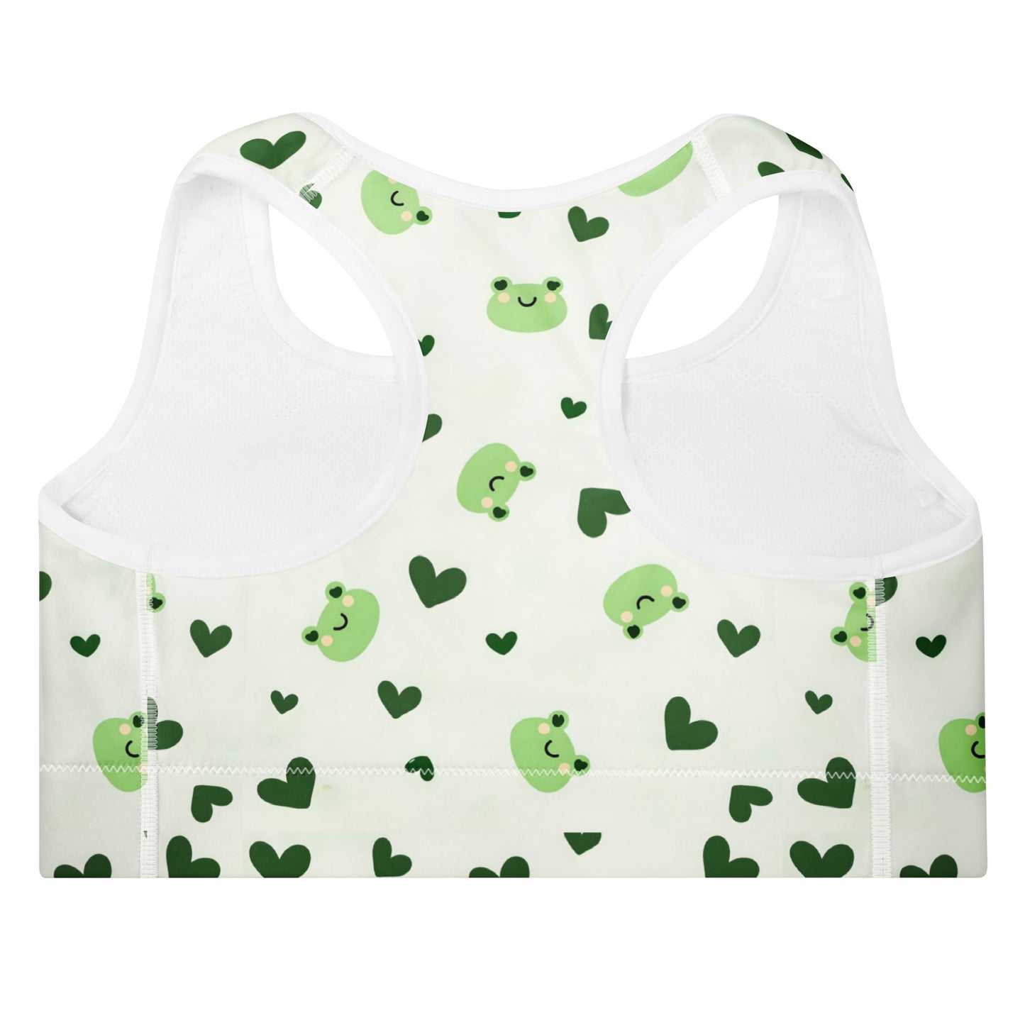 Womens Padded Sports Bra Australia Lily Love Frog Heart Print