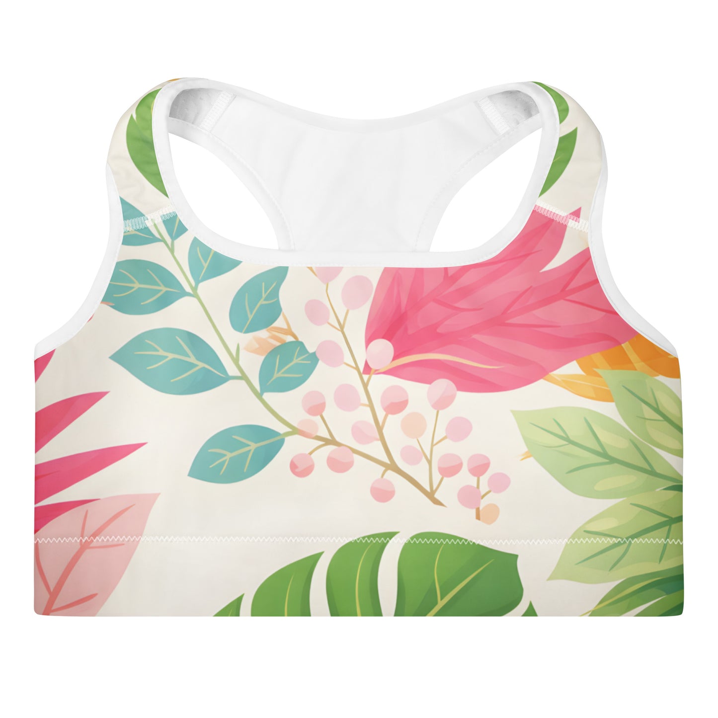 Womens Padded Sports Bra Australia Tropical Whisper