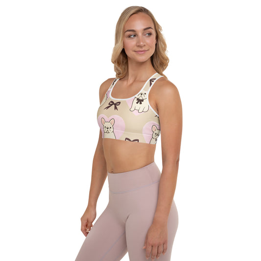Womens Padded Sports Bra Australia Frenchie Love