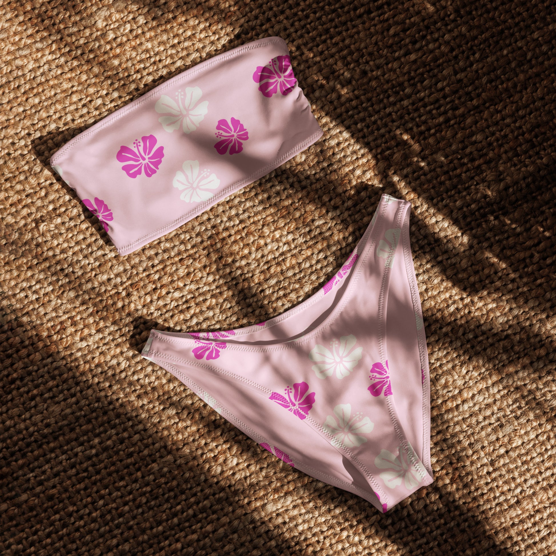 Hibiscus Womens Bandeau Bikini | Vibewear