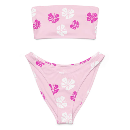 Hibiscus Womens Bandeau Bikini | Vibewear