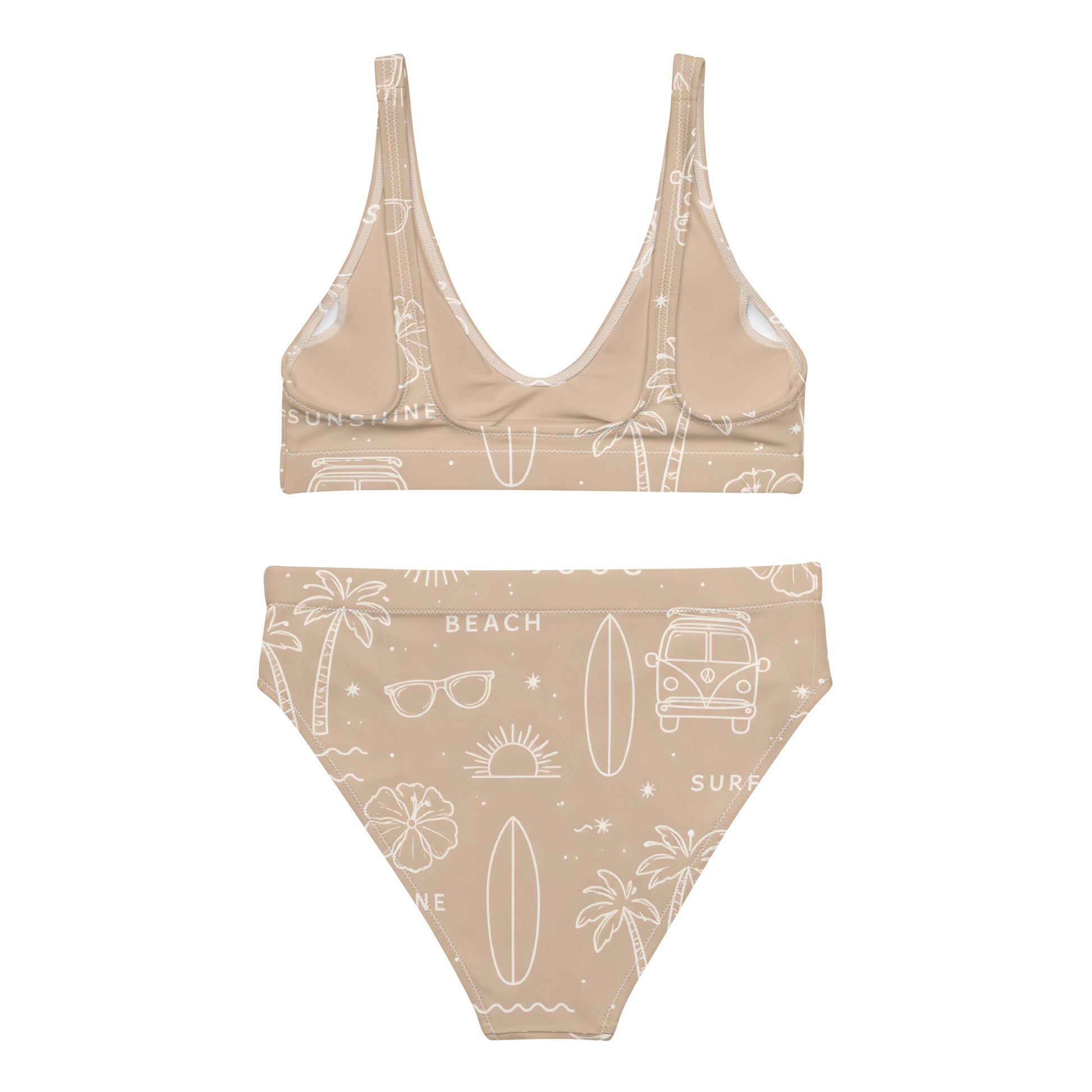 Coastal Daydream High Waisted Bikini Set | VibeWear