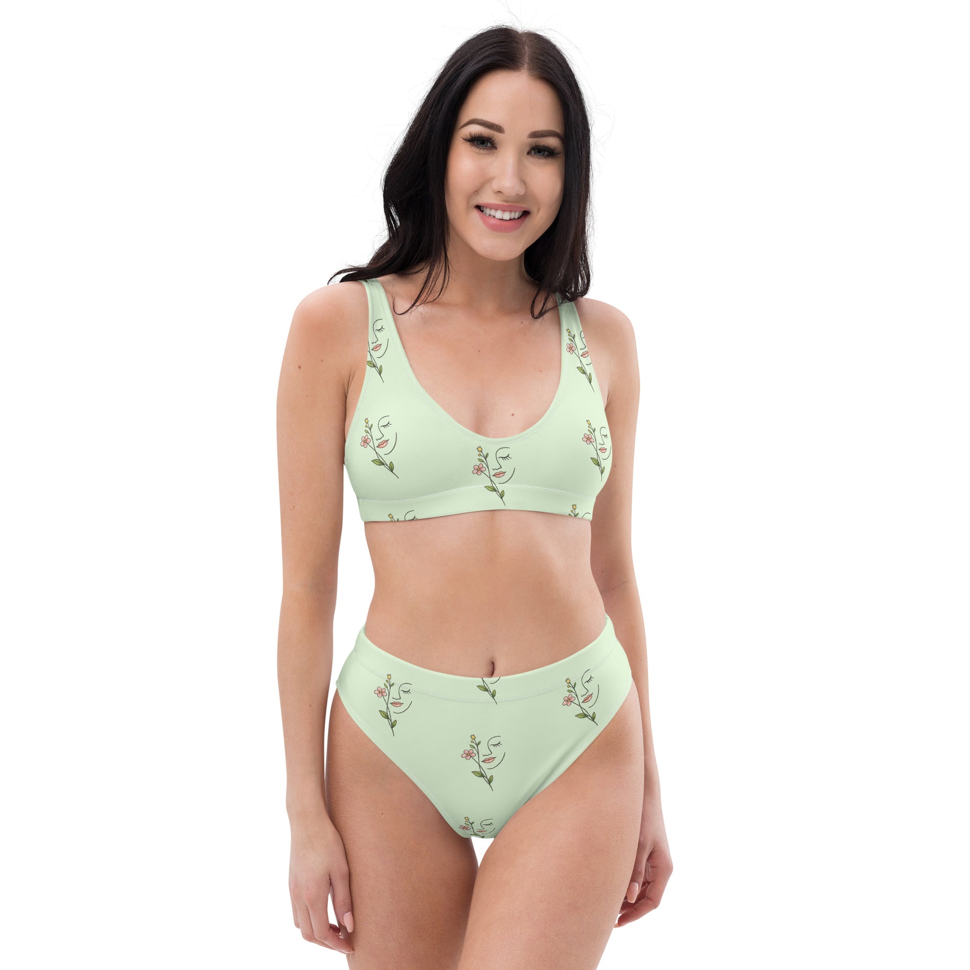 Mint Meadow Muse High Waisted Bikini | Vibewear