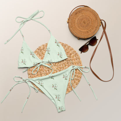 Mint Meadow Muse String Bikini | Vibewear