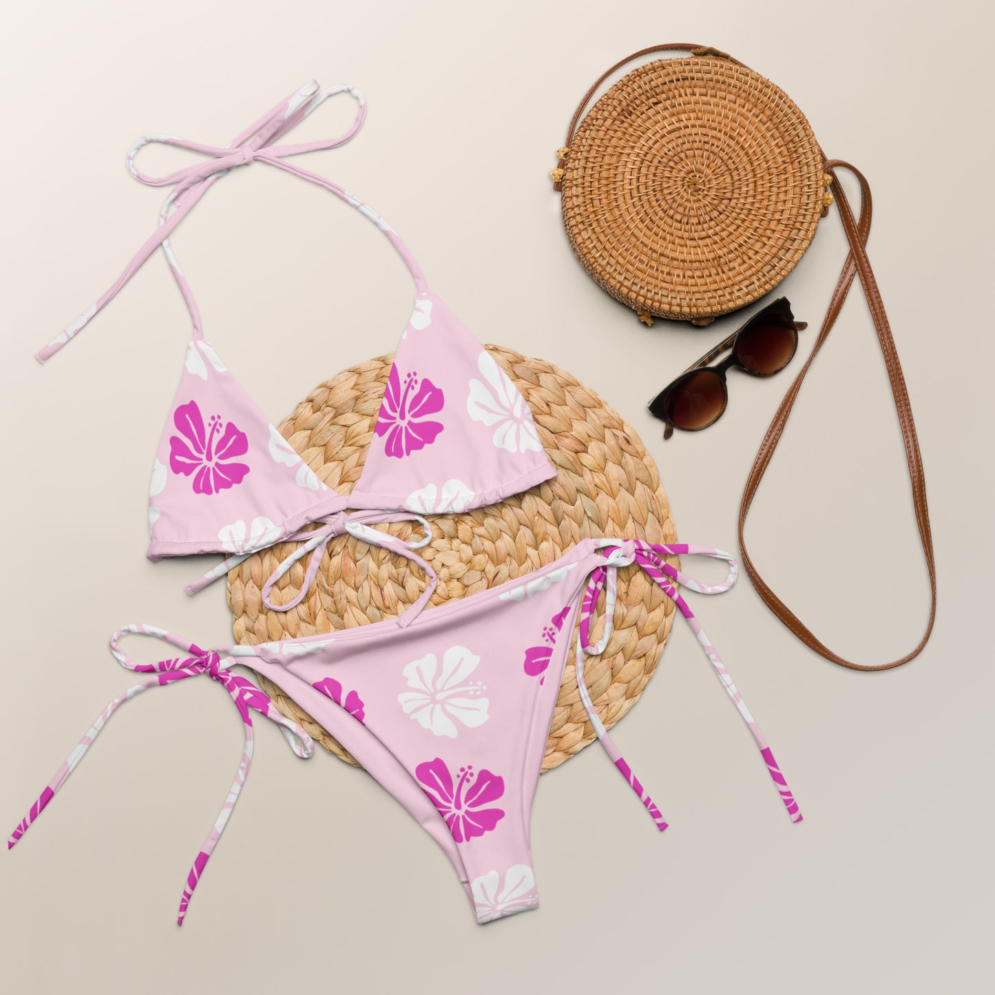 Hibiscus Womens String Bikini | Vibewear