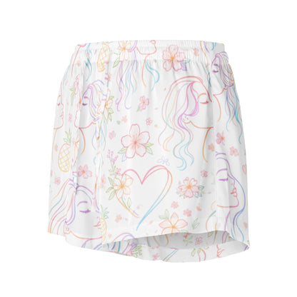 Soft loungewear shorts featuring Pineapple Muse design