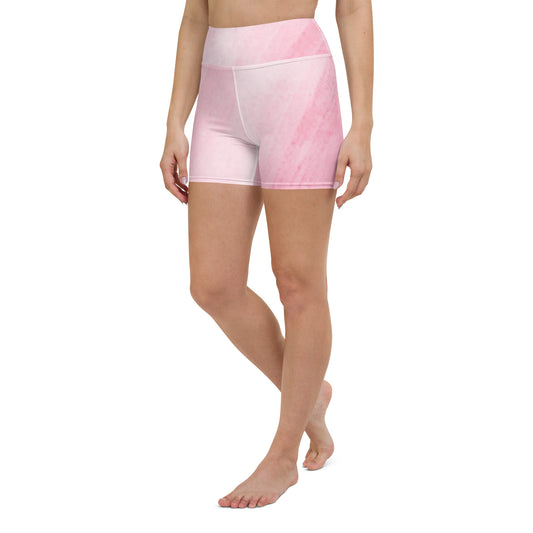 Motivated Pink Painted Yoga Shorts Australia