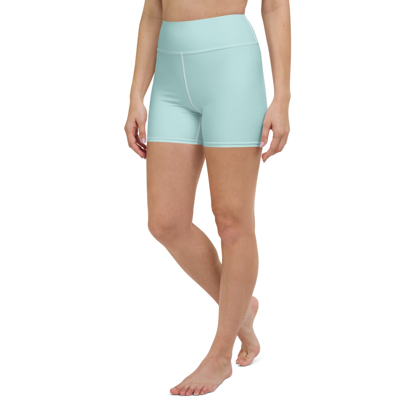 Pastel Aqua Yoga Shorts Australia