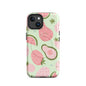 Avo Berry Bliss MagSafe tough case for iPhone with avocado and strawberry print