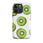 Kiwi Love MagSafe tough case for iPhone with kiwi slice heart print