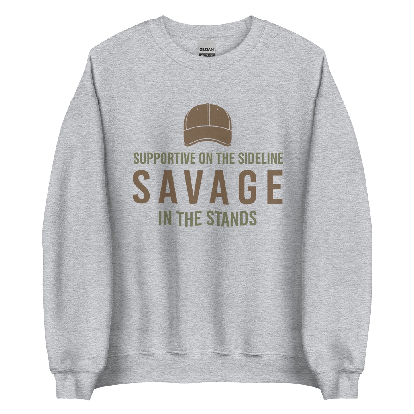 Women’s cosy sweatshirt with Savage in the Stands text