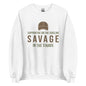 Women’s cosy sweatshirt with Savage in the Stands text