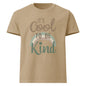 It’s Cool To Be Kind oversized cotton T shirt in khaki with kindness message