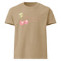 Sweet Days Ahead oversized cotton tee in khaki with cherry graphic