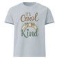 It’s Cool To Be Kind oversized cotton T shirt in light washed denim with kindness message