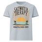 Saltwater Therapy oversized graphic t-shirt with vintage sunset design