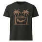 No Plans No Problems oversized cotton T shirt in washed black with palm tree graphic