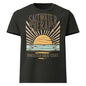 Saltwater Therapy oversized graphic t-shirt with vintage sunset design