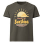 Made of Sunshine oversized cotton tee in washed charcoal with yellow sunshine graphic