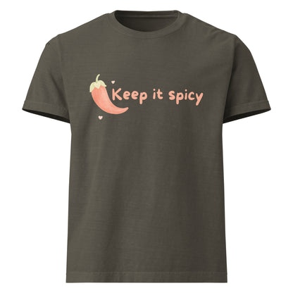 Keep It Spicy oversized T Shirt with graphic print front view