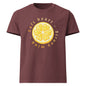 Soft Heart Strong Mind oversized cotton tee in washed maroon with yellow graphic