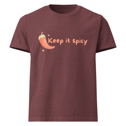 Keep It Spicy oversized T Shirt with graphic print front view